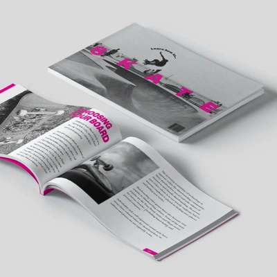 Perfect Bound Booklet - A Size Short Edge
